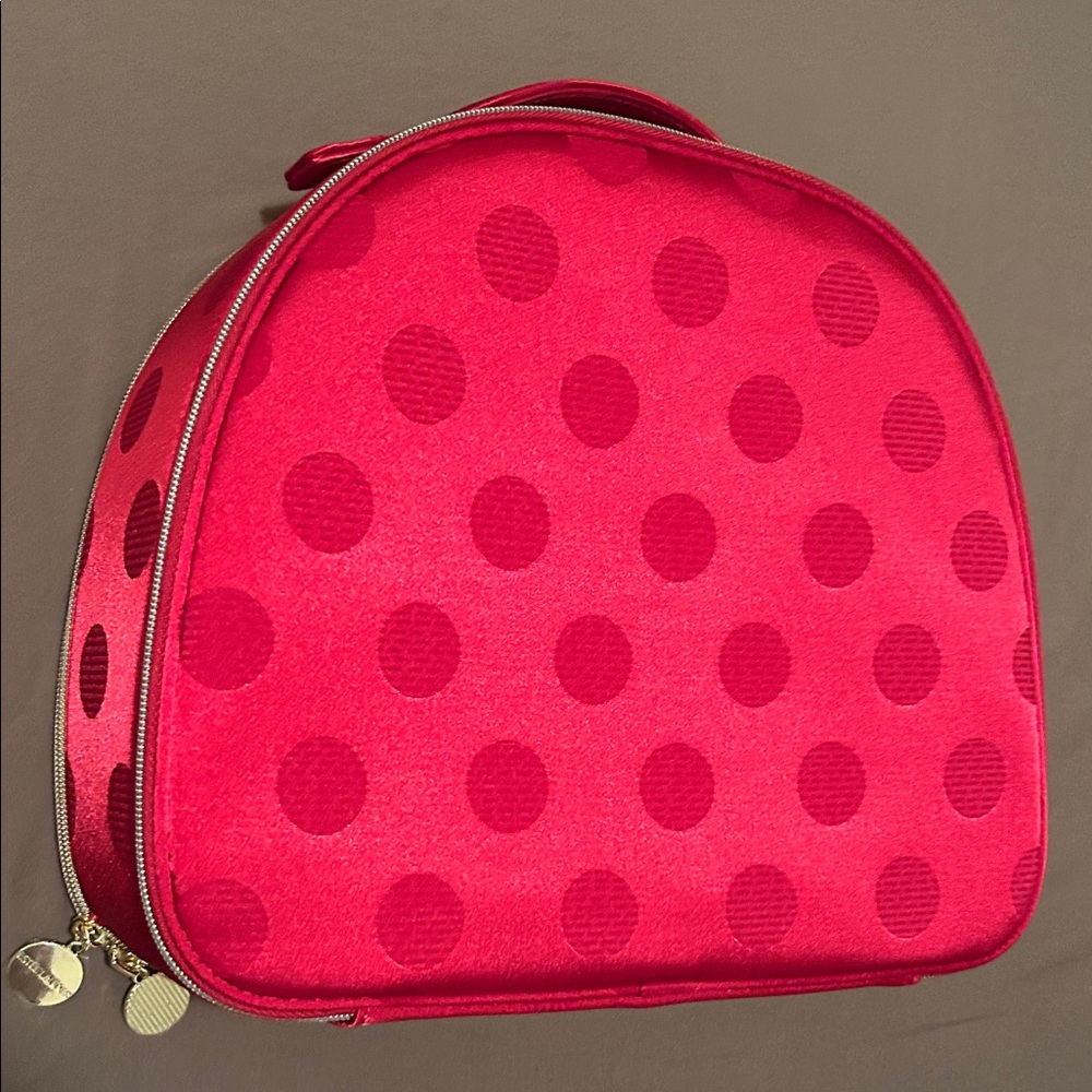 Estee Lauder Red Polka Dot Cosmetic Case